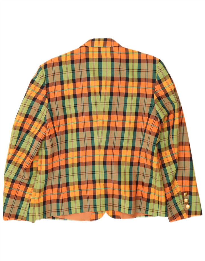 HMC Veste Blazer Double Boutonnage Femme UK 12 Medium Multicolore Check