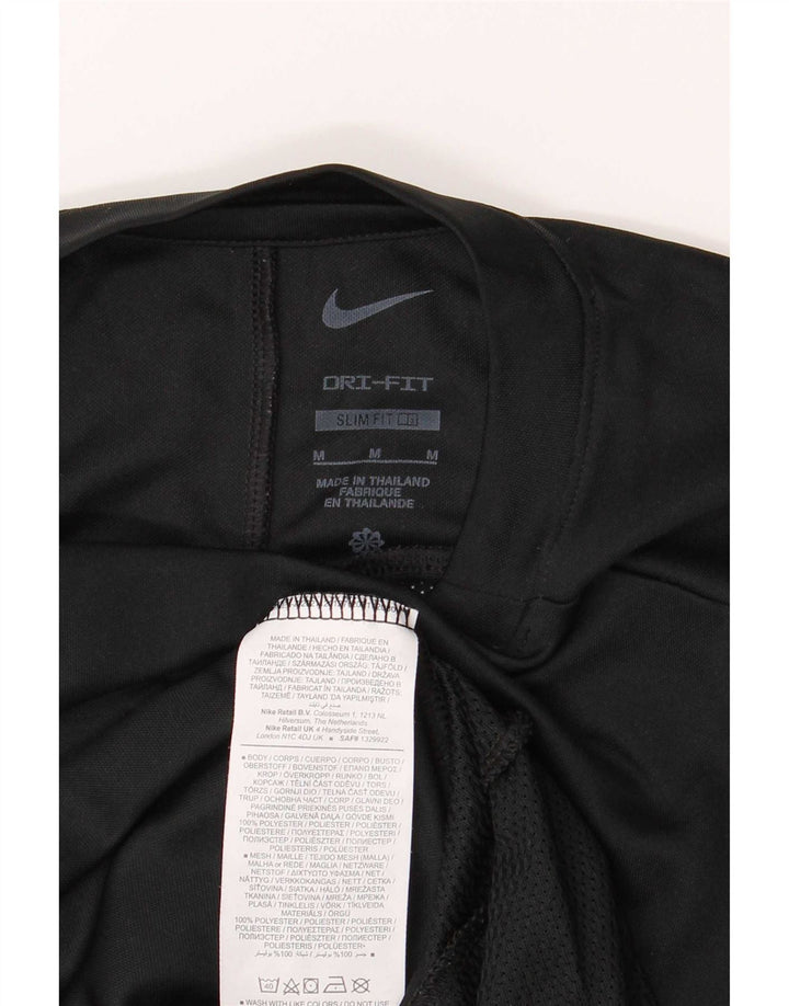 Nike Hommes Dri Fit Slim T-Shirt Haut Noir Moyen Polyester