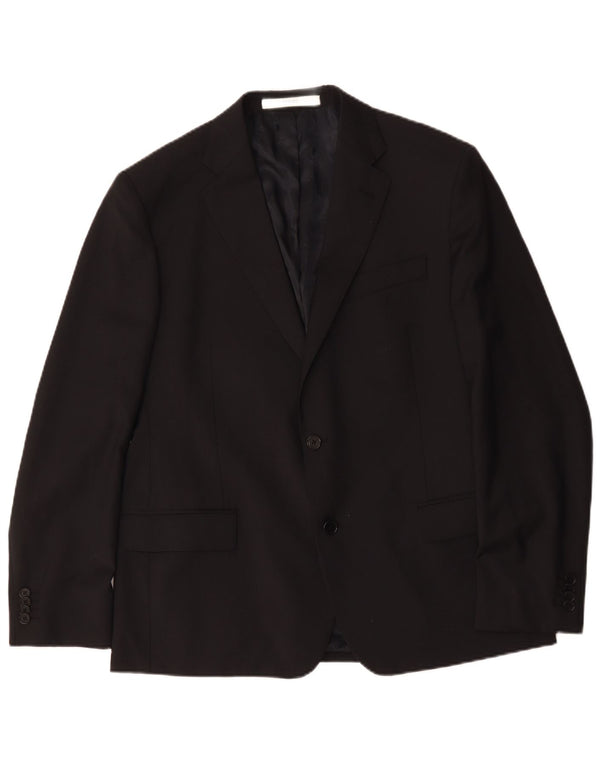 Ferre Veste Blazer 2 Boutons Homme IT 54 2XL Laine Noir