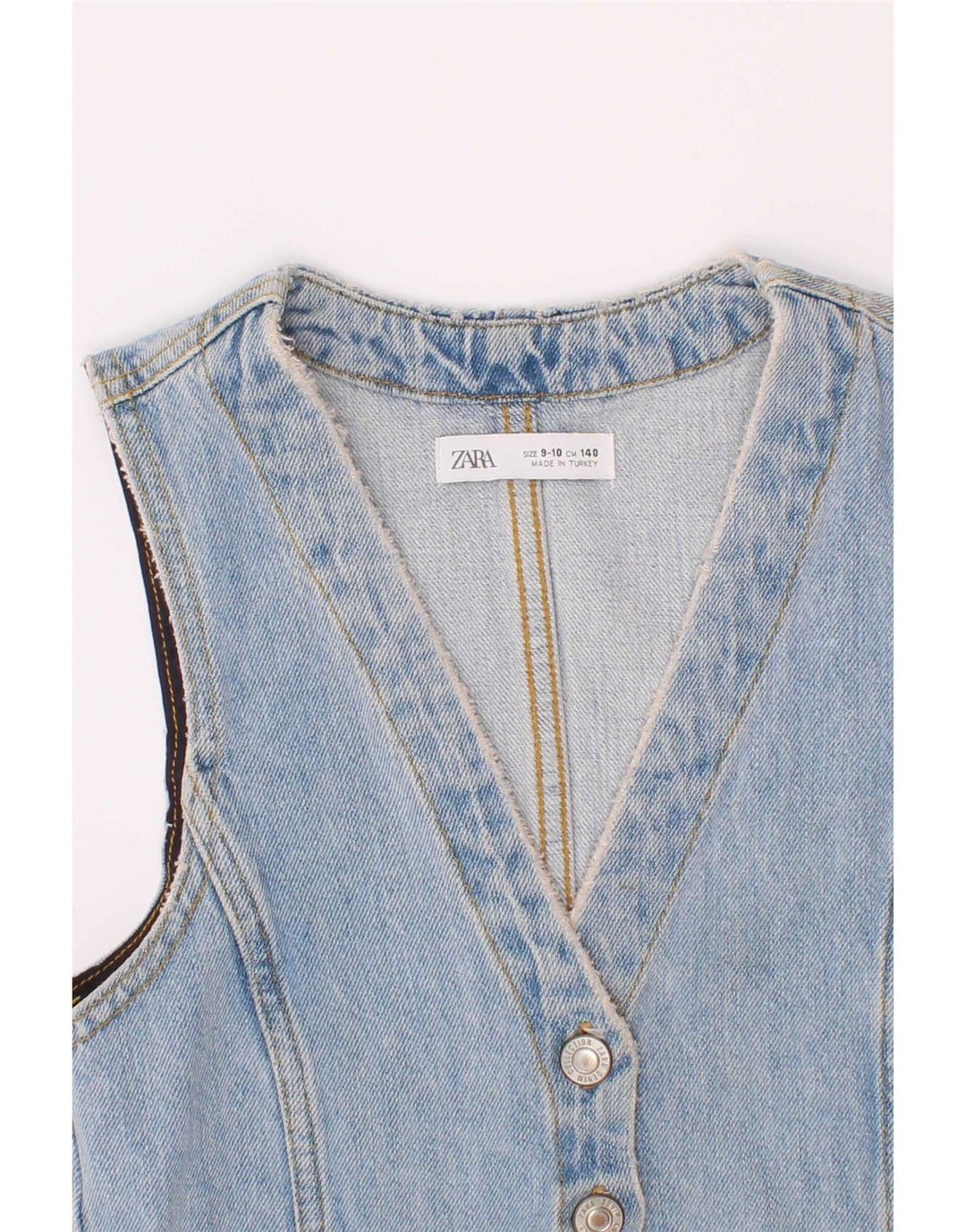 Gilet en jean fille Zara 9-10 ans bleu