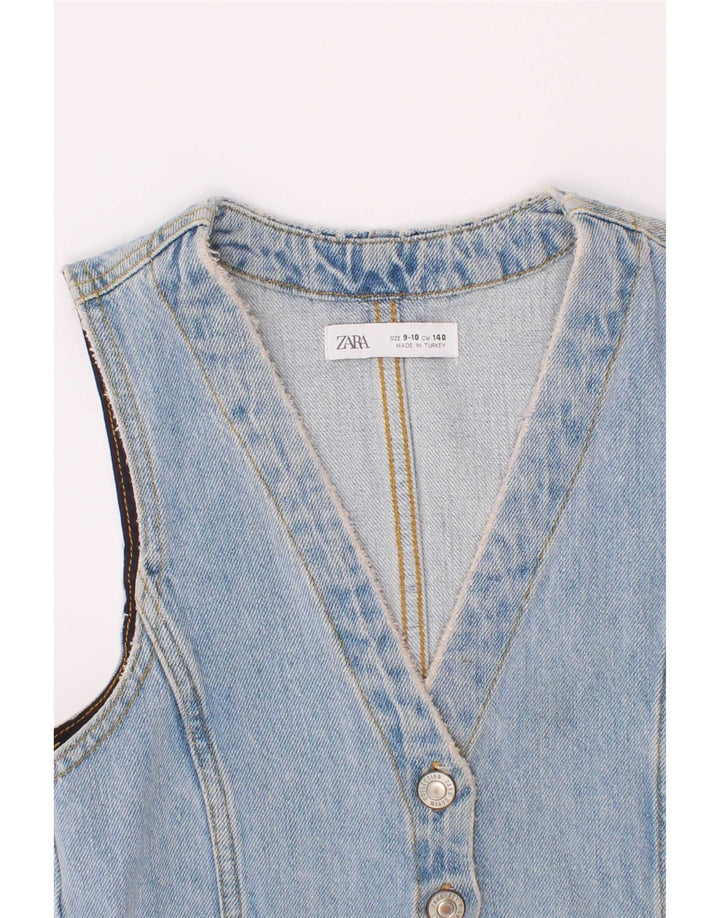 Gilet en jean fille Zara 9-10 ans bleu