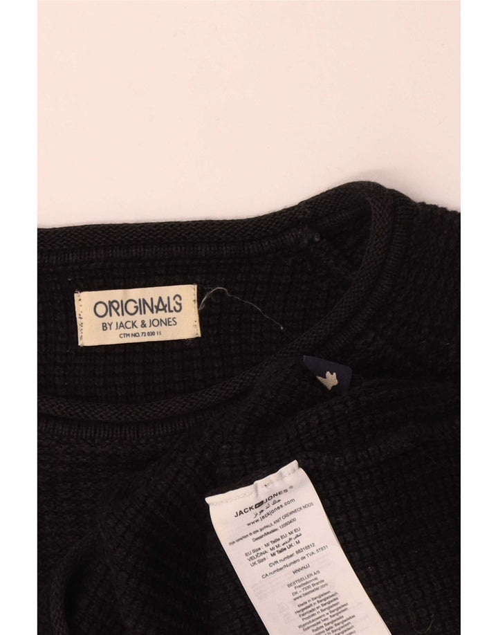 Jack & Jones Pull Col Rond Homme Noir Moyen Coton