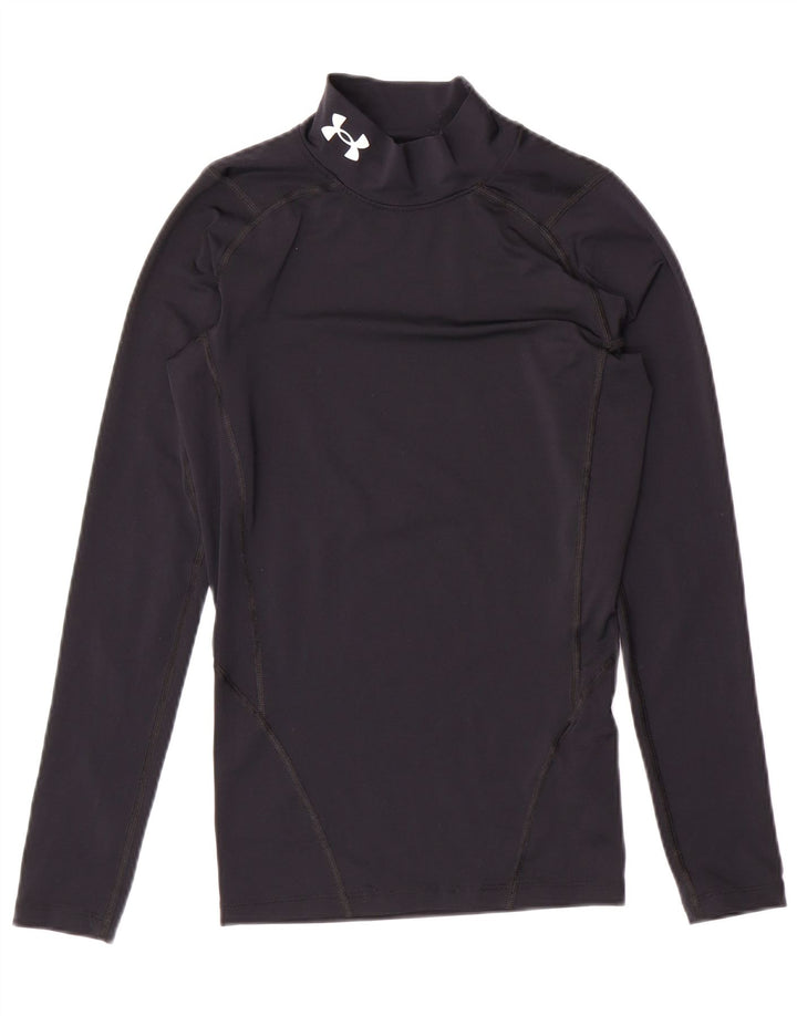UNDER ARMOUR Haut de compression à manches longues pour femme UK 8 Small Noir Polyester