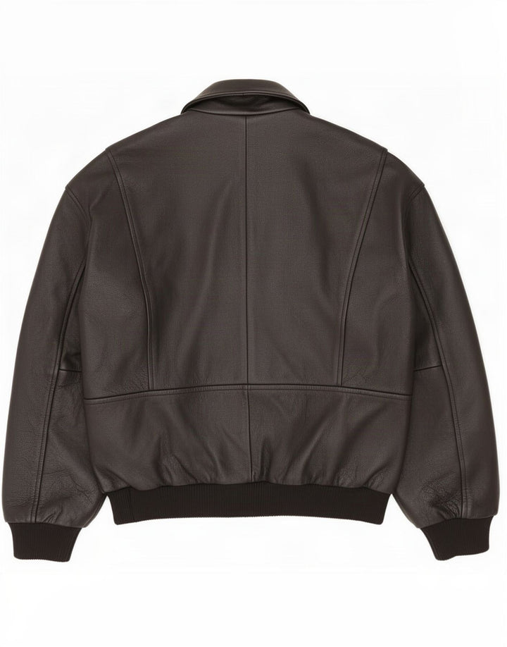 veste en cuir homme vintage IT 52 XL Noir