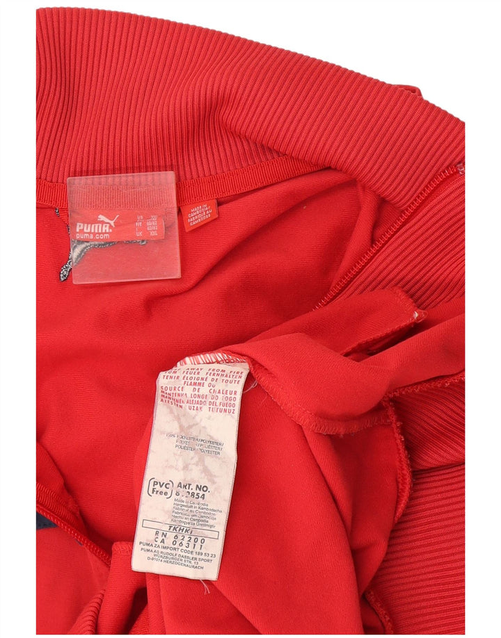 Puma Veste de survêtement pour homme 2XL Rouge Polyester