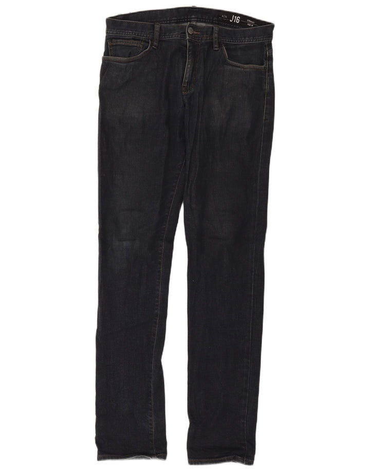 Armani Exchange Jean droit homme W30 L32 bleu marine coton