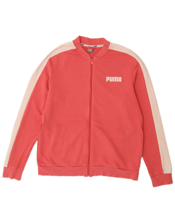 PUMA Veste de survêtement pour femme UK 18 XL Rose Colourblock Coton