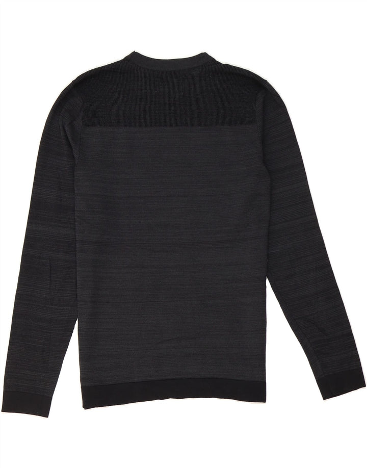 JACK & JONES Mens Slim Sweatshirt Jumper Large Navy Blue Vintage Jack & Jones and Second-Hand Jack & Jones from Messina Hembry 