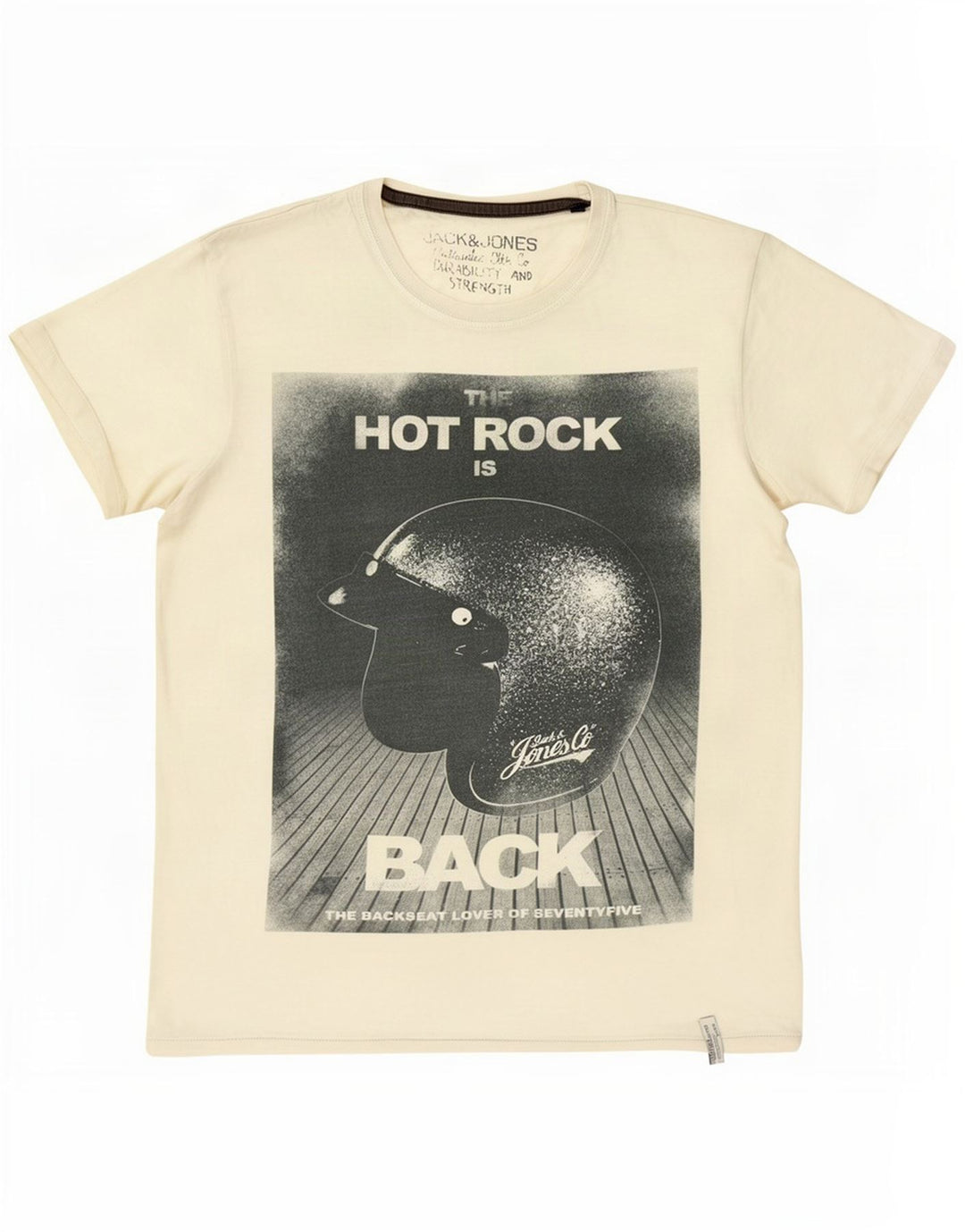 Jack & Jones T-Shirt Graphique Homme Grand Blanc