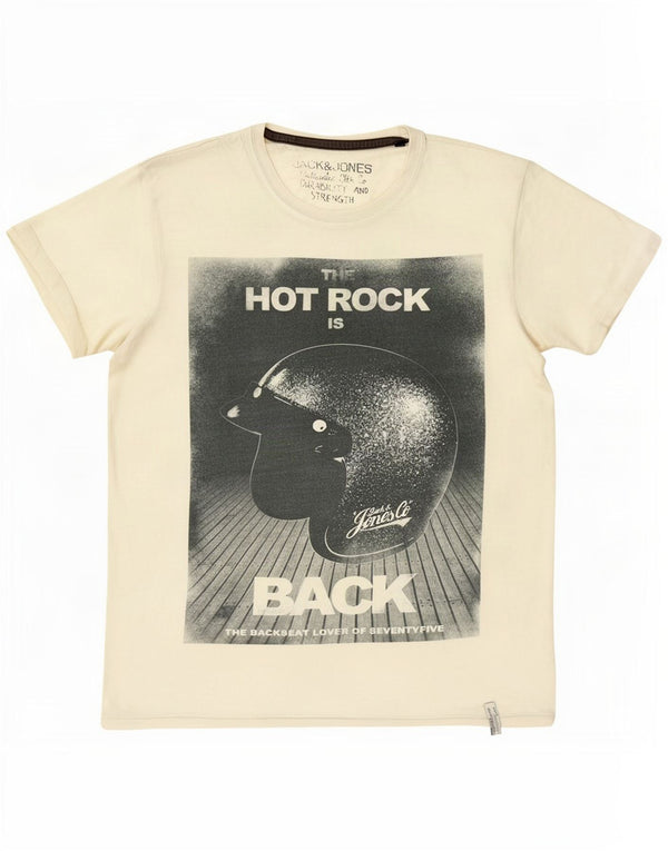 Jack & Jones T-Shirt Graphique Homme Grand Blanc