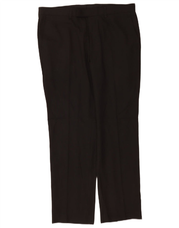 Marks & Spencer Pantalon de costume coupe slim pour homme W34 L29 Noir Polyester