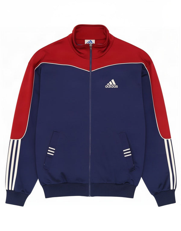 Adidas Veste de survêtement pour homme UK 36/38 Petit Bleu marine Colourblock