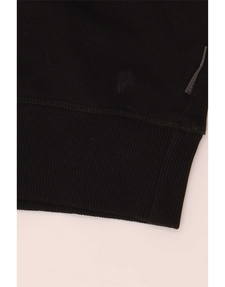 French Connection Sweat-shirt pour homme en coton noir Taille L