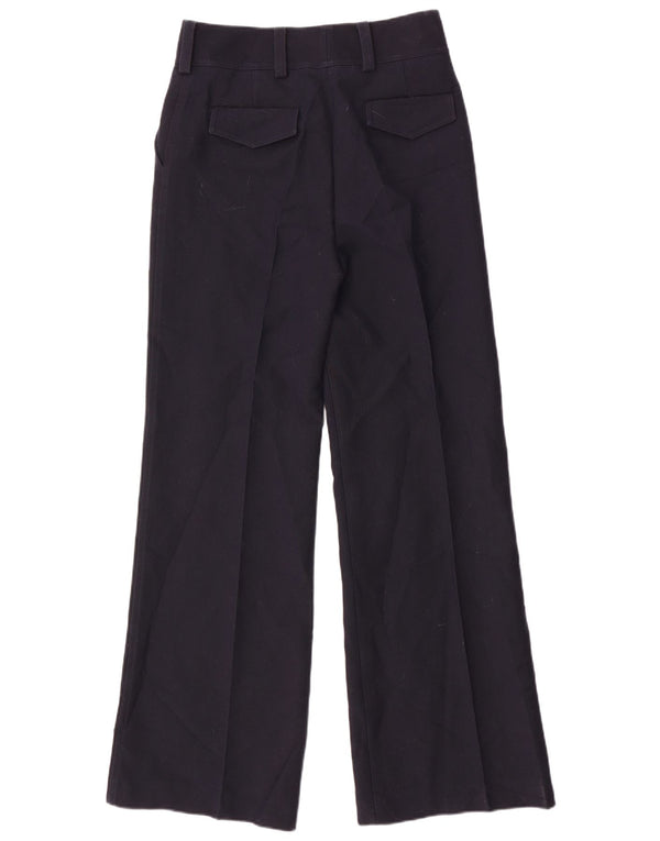 Massimo Dutti Pantalon chino taille haute pour femme EU 40 Medium W30 L33 Navy Bl