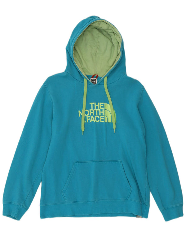 THE NORTH FACE Pull à capuche graphique pour femme UK 16 Grand coton bleu