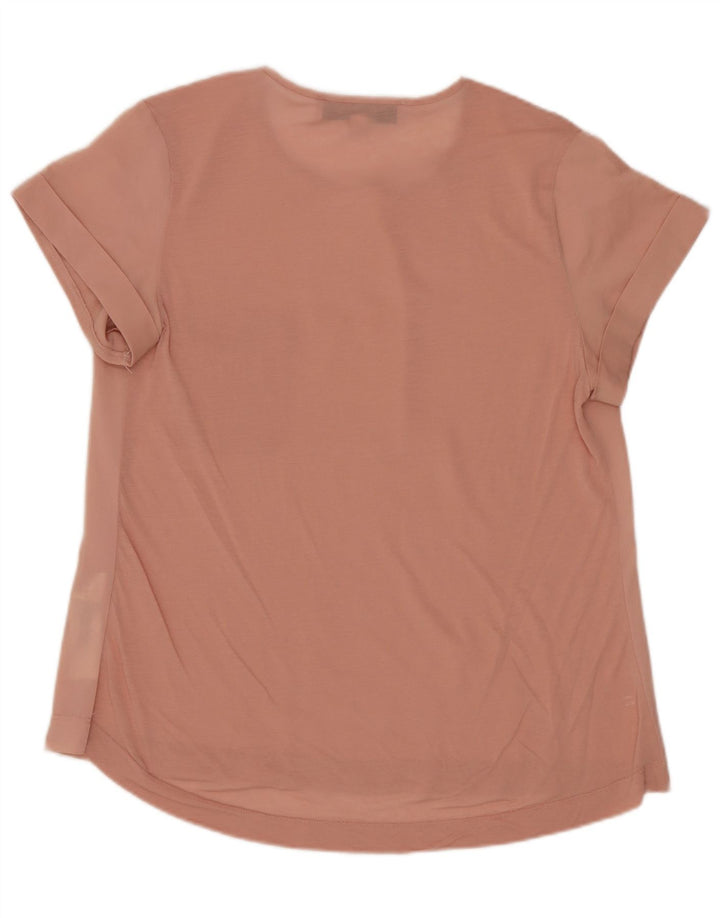 FRENCH CONNECTION Haut Chemisier Femme UK 12 Rose Moyen Polyester