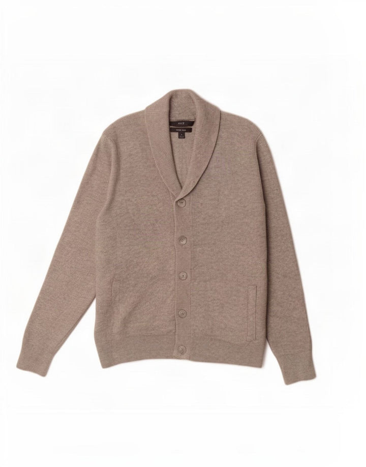 Marks & Spencer Cardigan à col châle pour homme Gris moyen Polyester