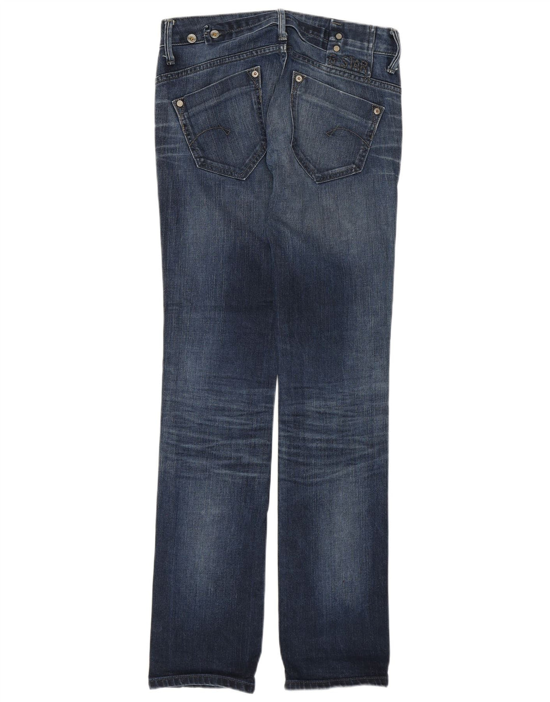 G-STAR Jean droit taille basse femme W27 L34 bleu coton