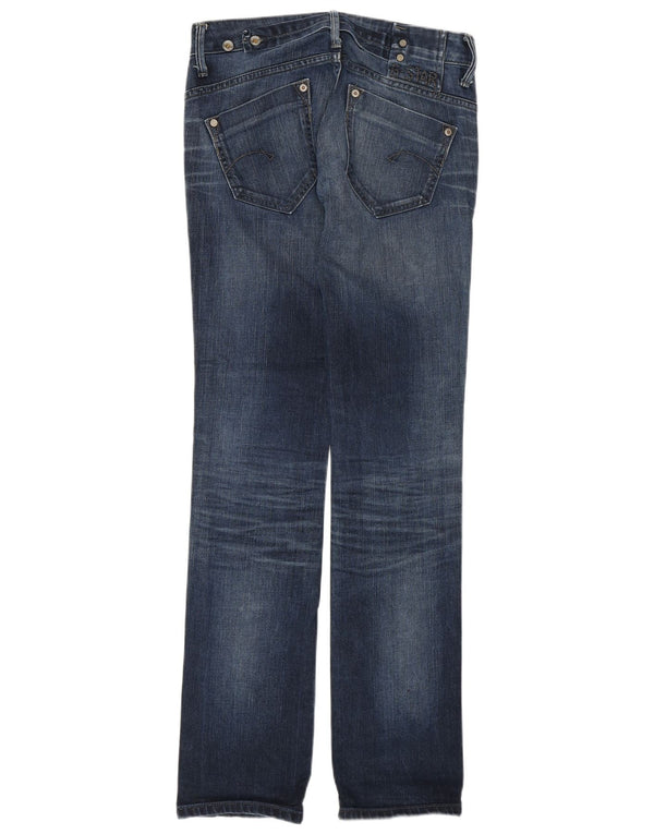 G-STAR Jean droit taille basse femme W27 L34 bleu coton