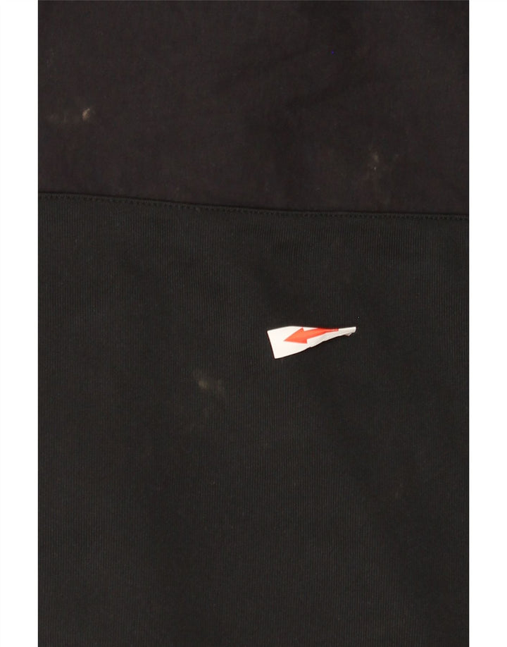 Nike Pull à capuche zippé graphique pour homme Large Noir Polyester
