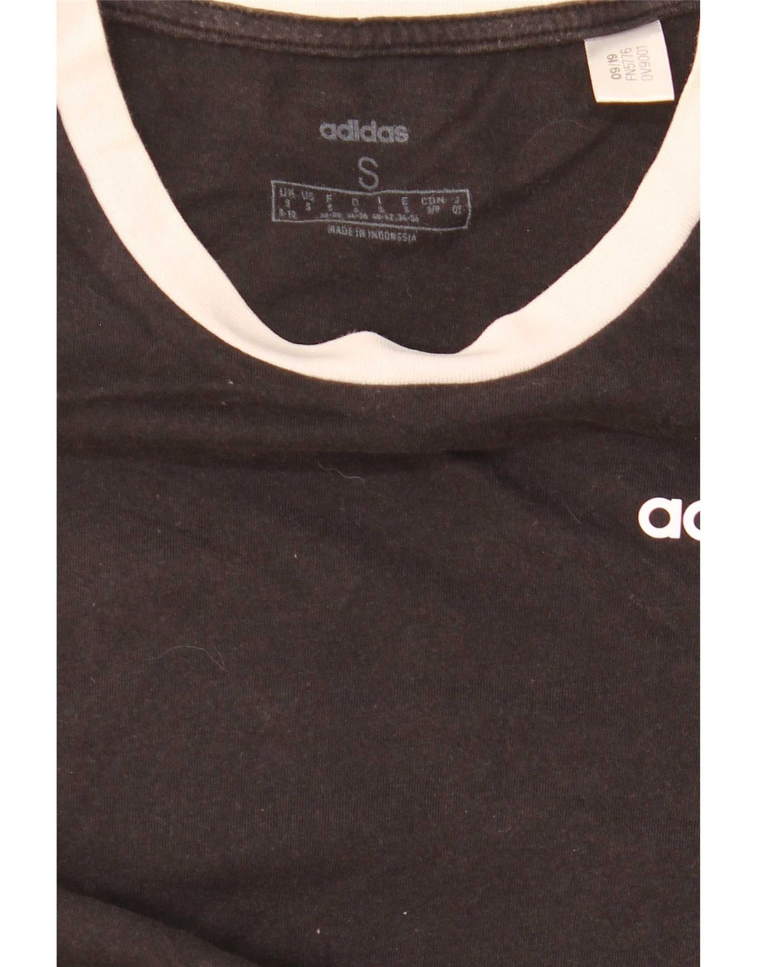 Adidas T-shirt pour femme UK 8/10 Petit Noir