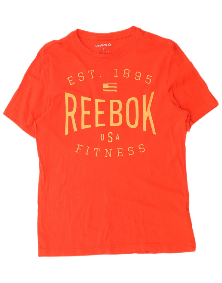 Reebok T-Shirt Graphique Homme Petit Rouge Coton