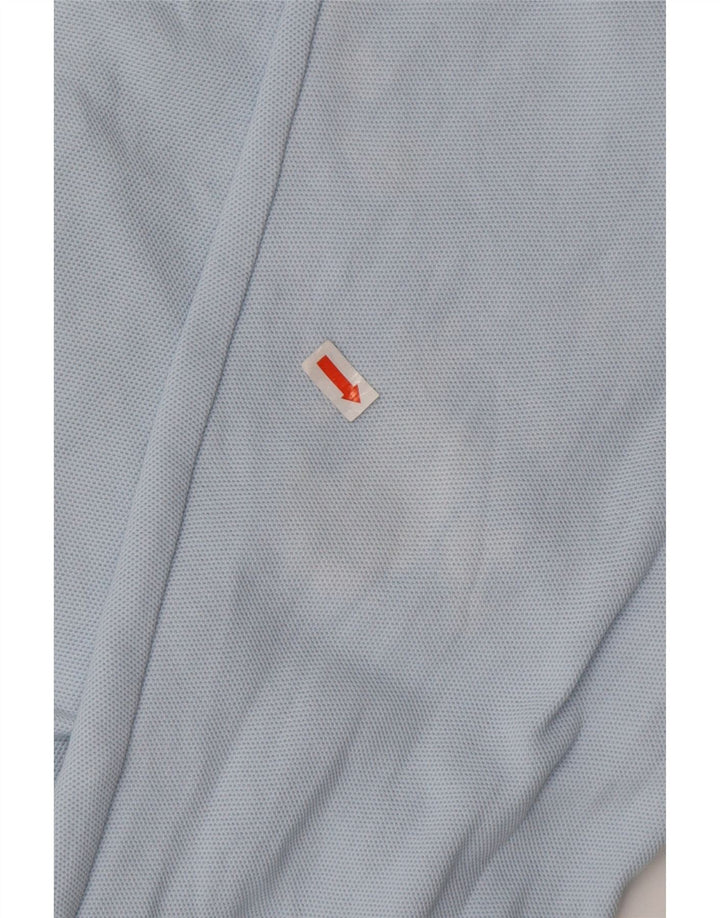 FILA Polo ample à manches longues pour homme IT 50 Bleu moyen Coton