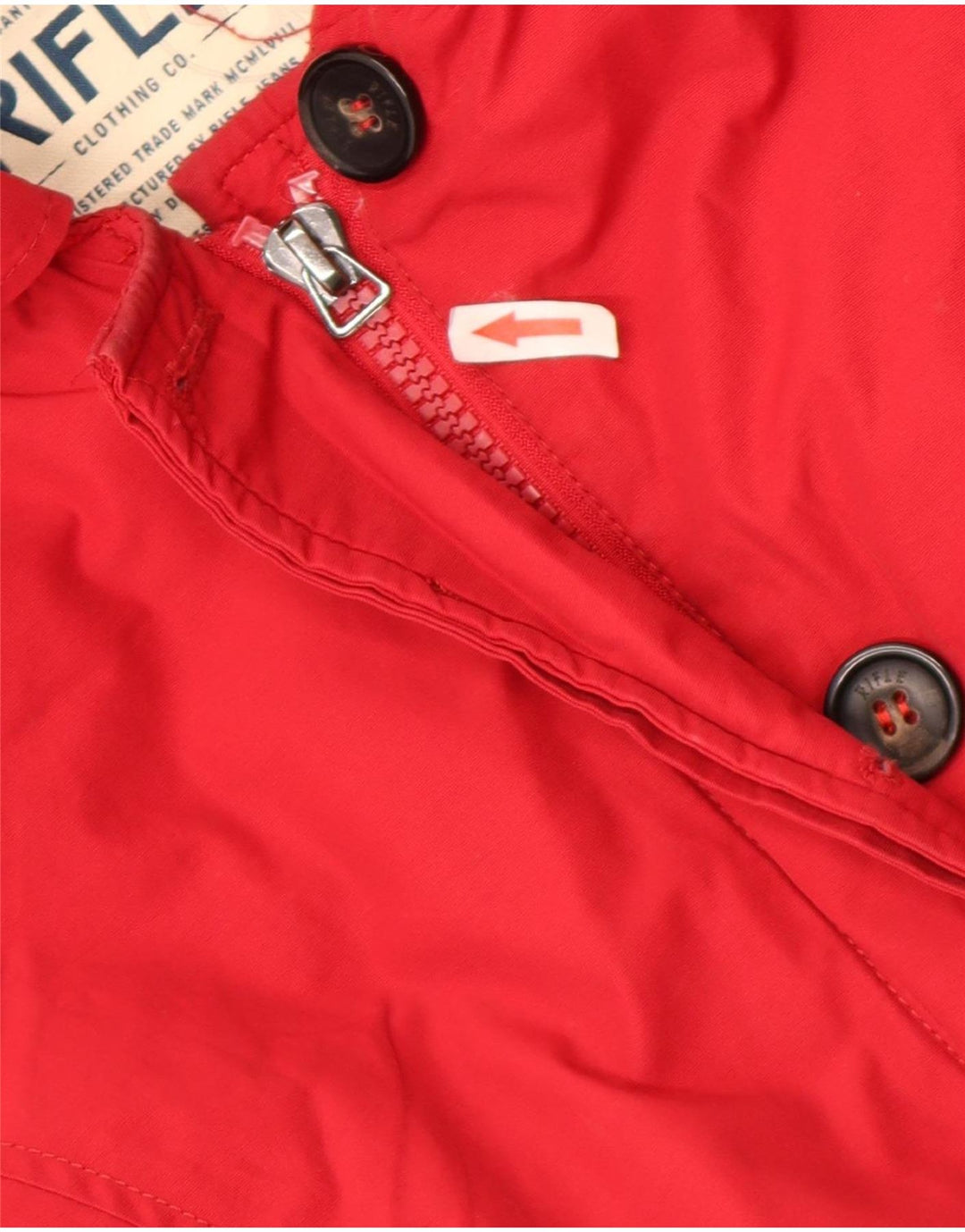 Rifle Veste matelassée à capuche pour femme UK 14 Coton rouge moyen