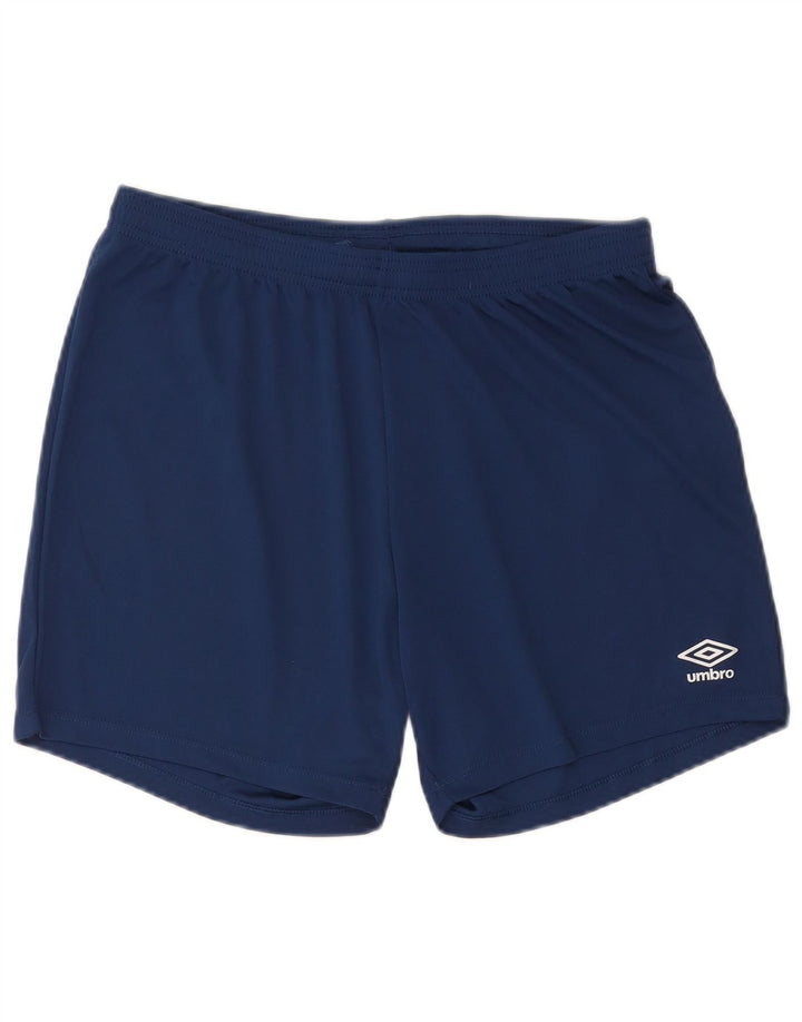 Umbro Short de Sport Homme Grand Bleu Polyester