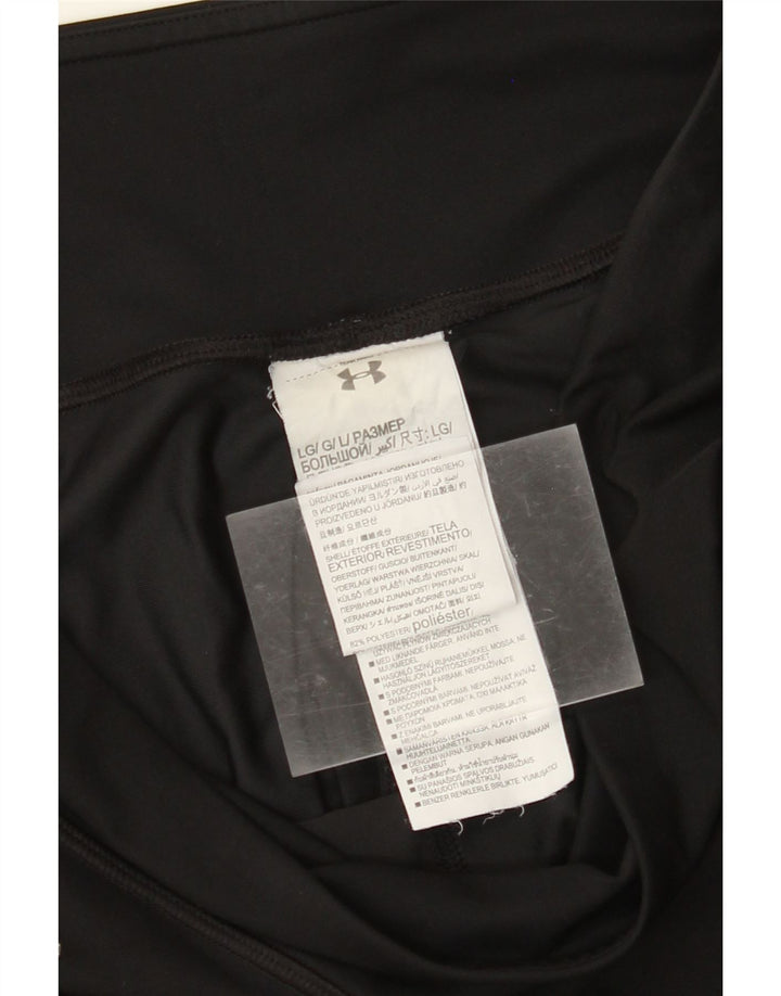 UNDER ARMOUR Legging Capri pour femme UK 44 Large Noir Colorblock