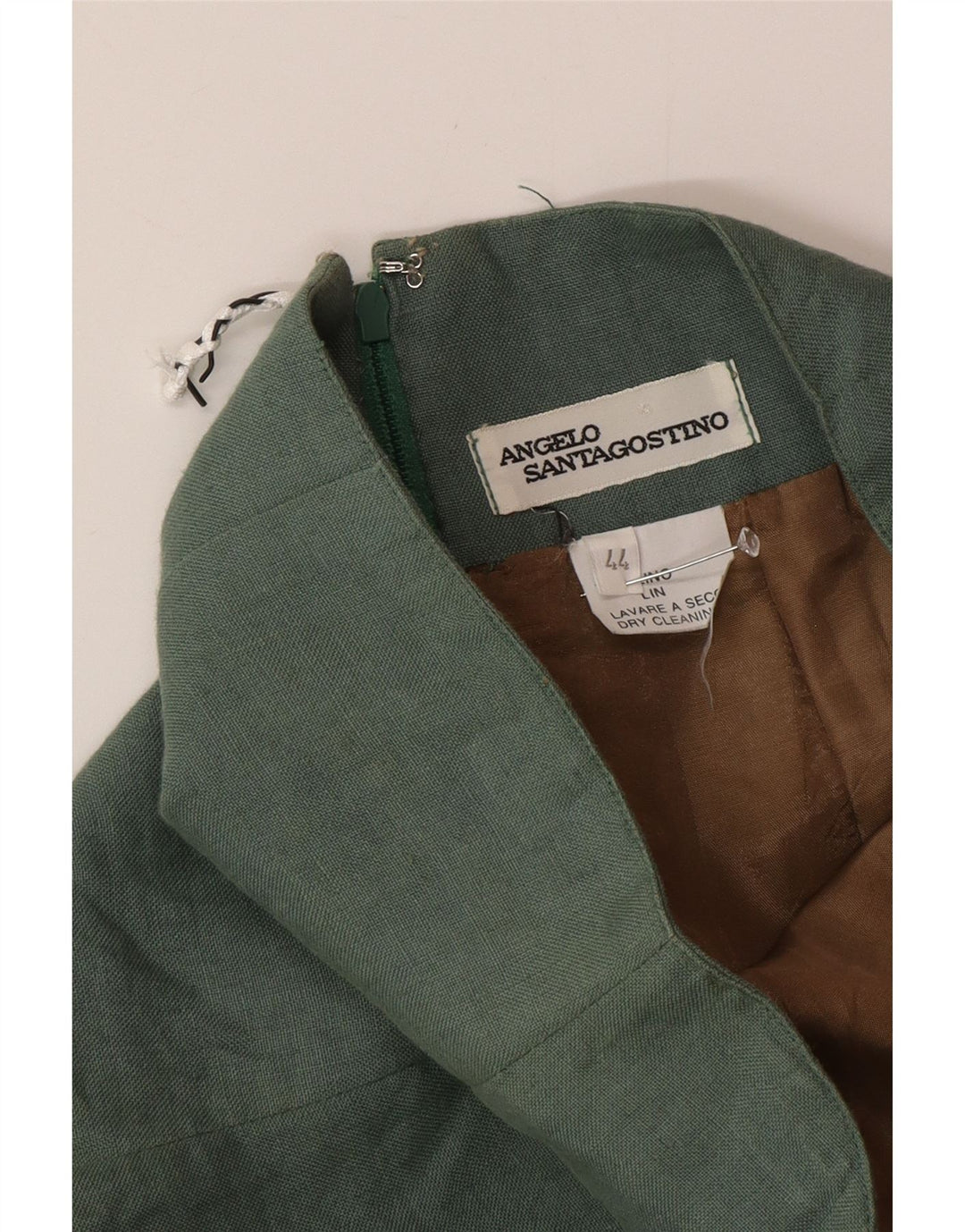 Angelo Santagostino Ensemble jupe 2 pièces pour femme IT 44 Medium W26 Vert Designe