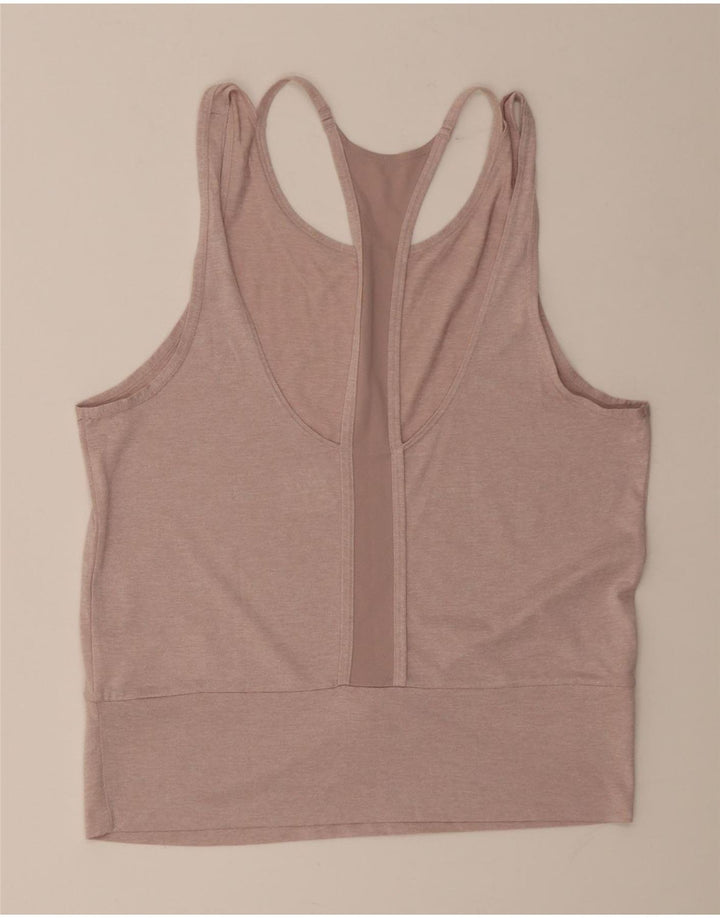 Nike Femme Dri Fit Débardeur UK 12 Rose Moyen Polyester