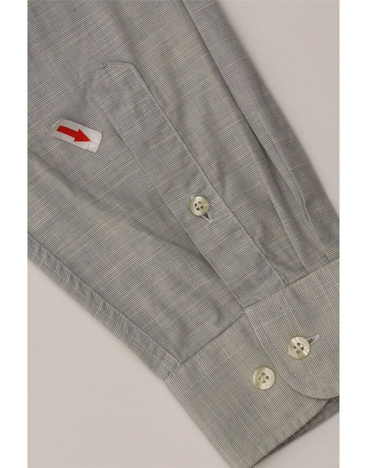 Lacoste Chemise Homme Taille 39 Coton Gris Moyen