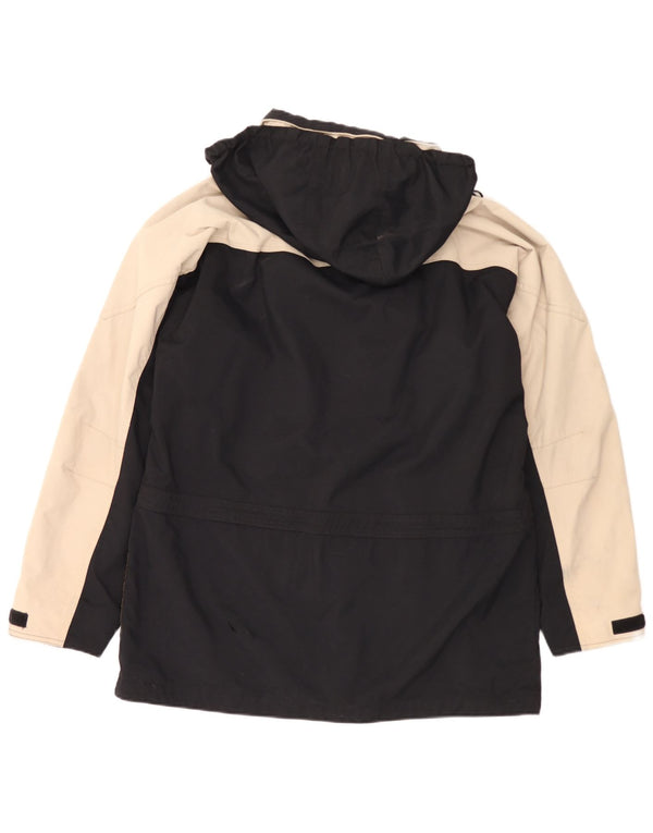 Camel Active Veste coupe-vent à capuche pour homme UK 38 Medium Noir Colourblock