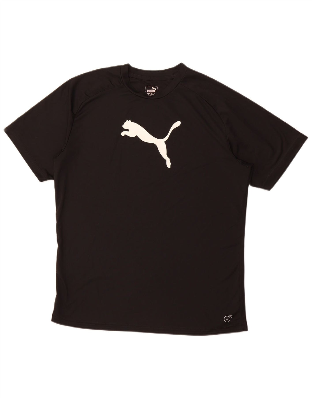 PUMA T-shirt graphique pour hommes, grand, noir, polyester, sport