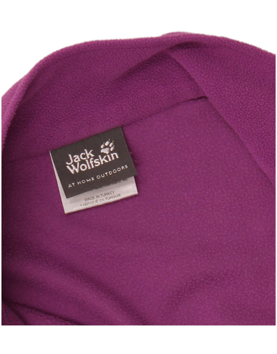 JACK WOLFSKIN Pull Polaire Col Zippé Femme UK 18/20 XL Violet Polyester