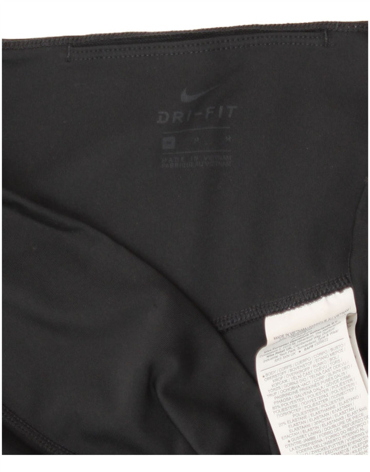 Nike Legging graphique Dri Fit pour femme UK 12 Noir moyen Polyester