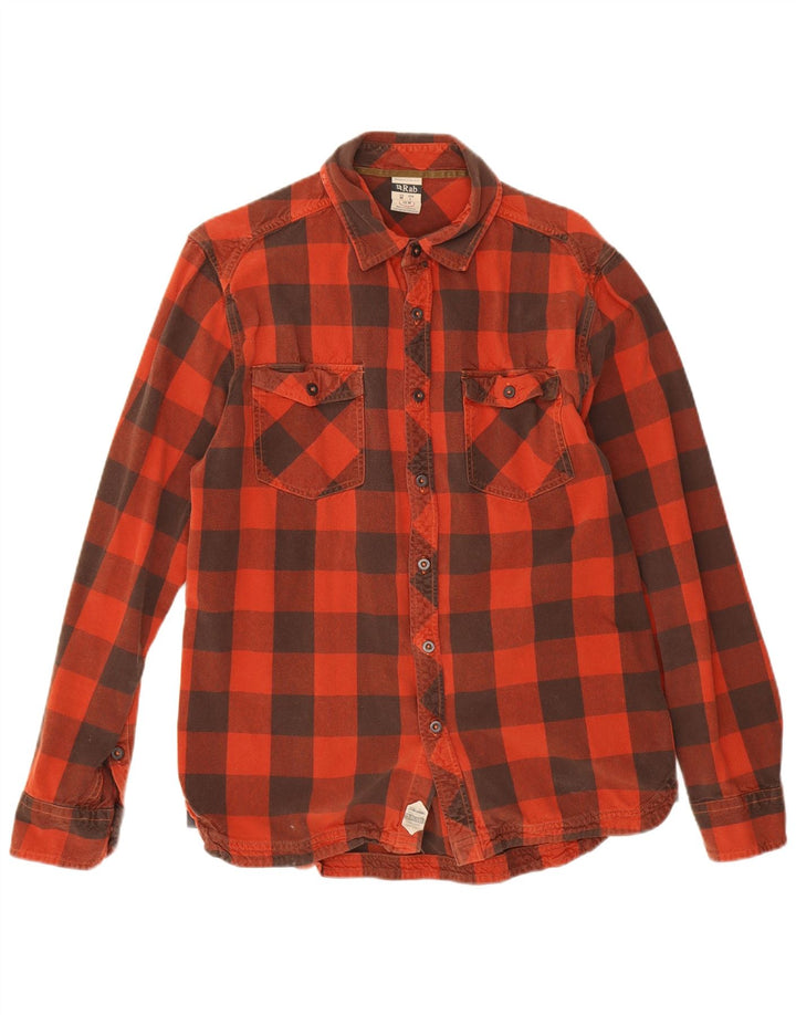 Rab Chemise en flanelle homme rouge moyen en coton vichy