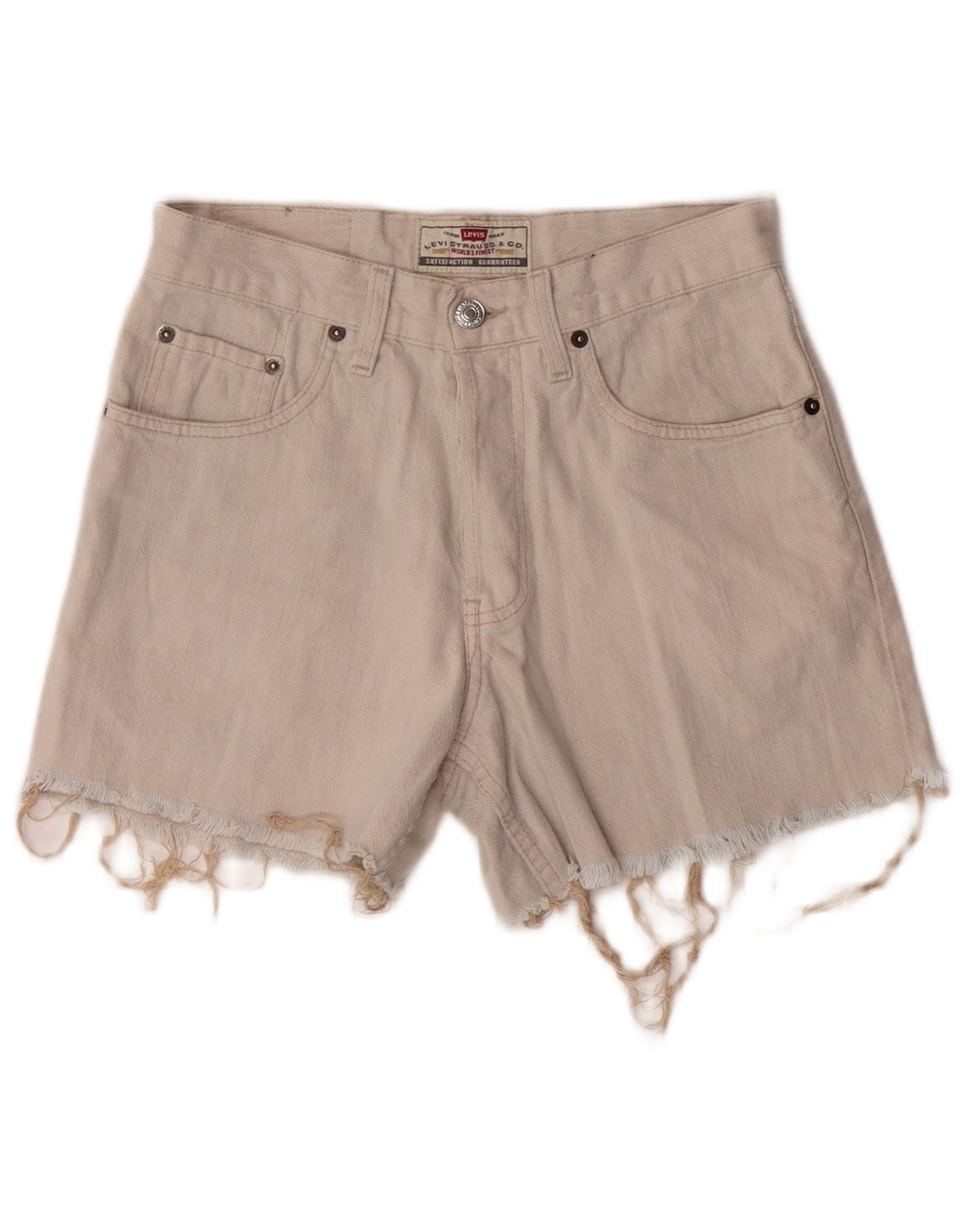 Levi's Short En Jean W29 Femme Blanc Cassé Moyen