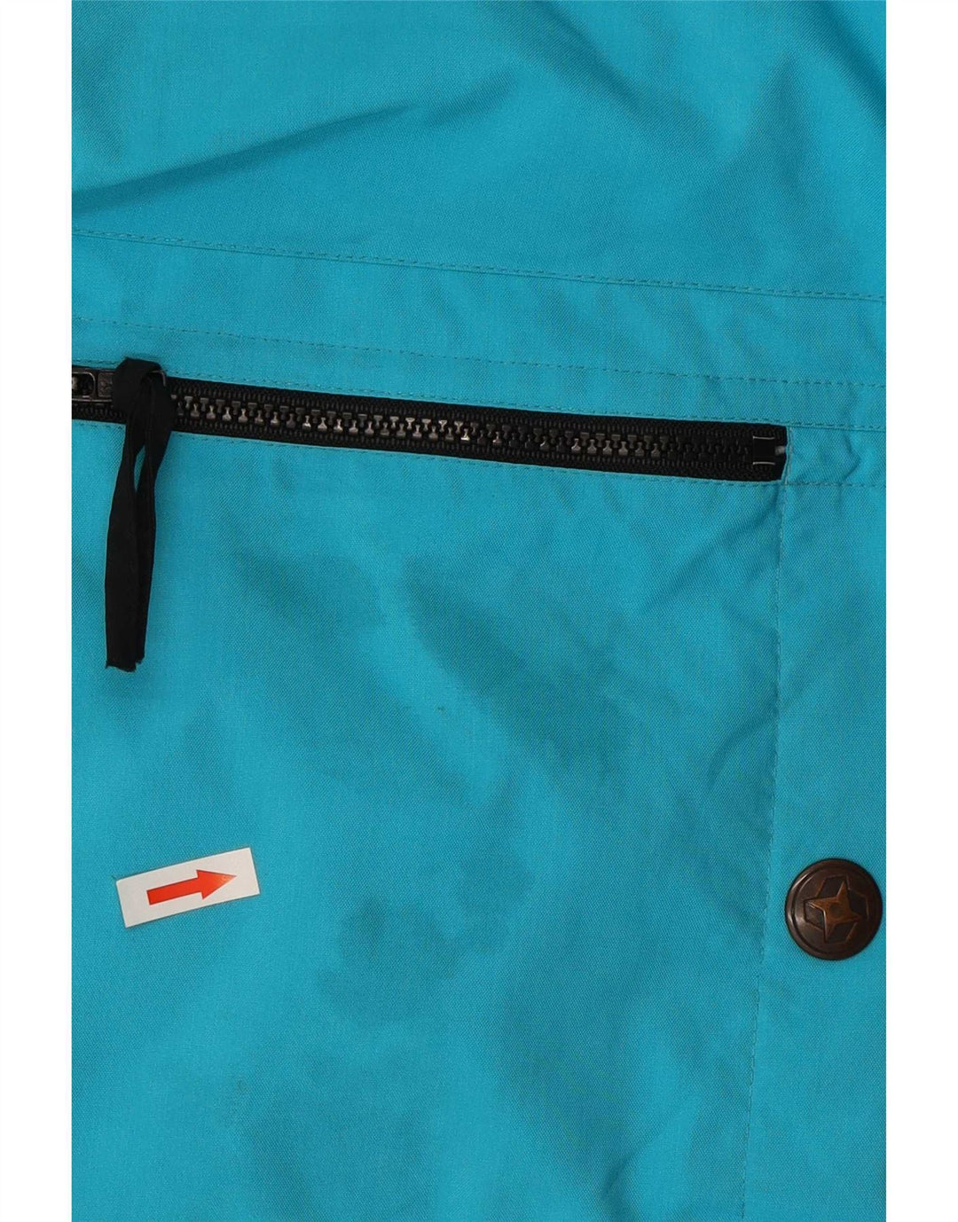 Colmar Veste de ski à capuche coupe ample pour homme IT 50 Bleu moyen Colourblock