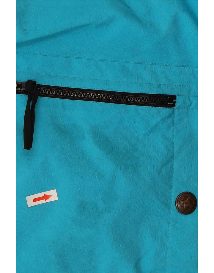 Colmar Veste de ski à capuche coupe ample pour homme IT 50 Bleu moyen Colourblock