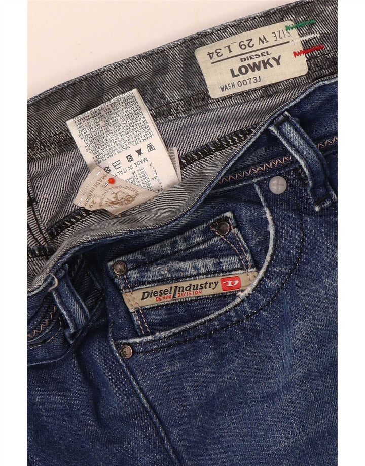Diesel Femme Lowky Distressed Slim Jeans W29 L30 Bleu Coton