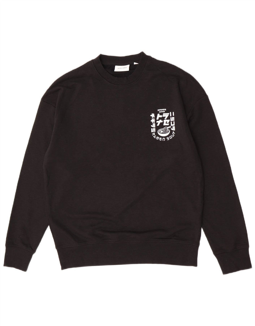 Jack & Jones Sweat-Shirt Graphique Homme Noir Moyen Coton