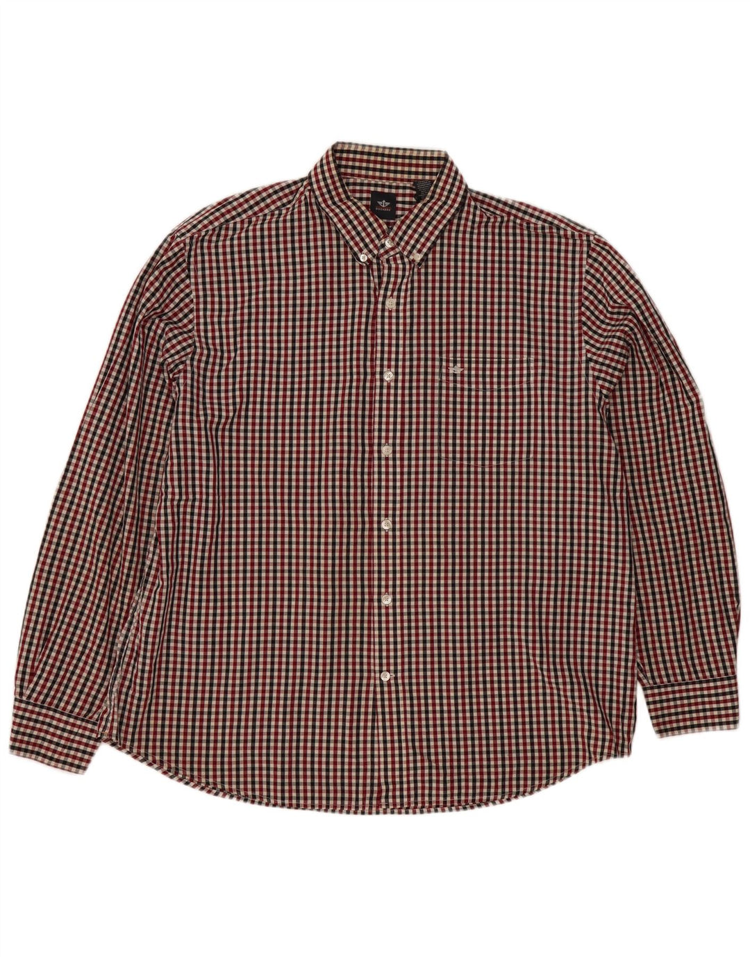 Dockers Chemise Homme XL Rouge Vichy Coton