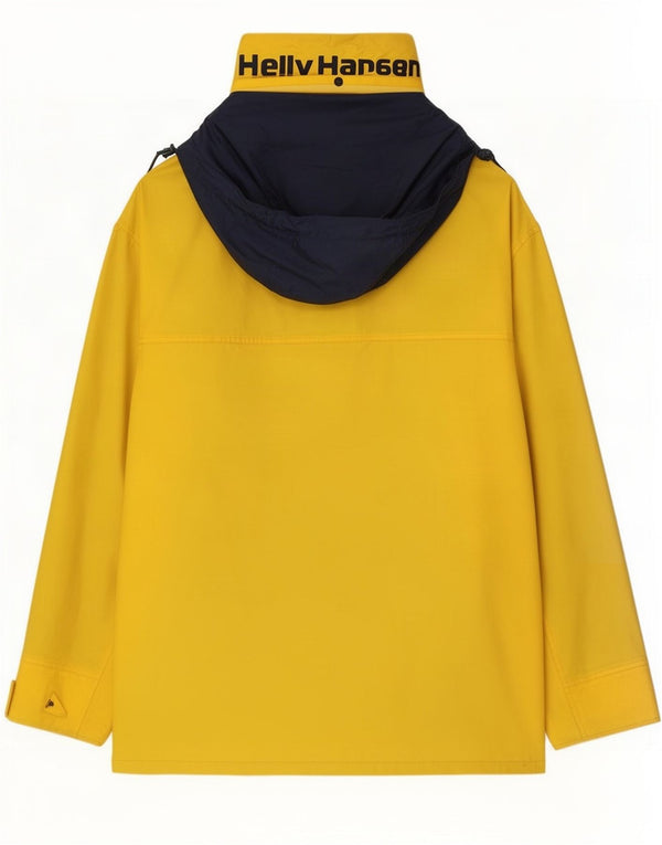 Helly Hansen Veste de pluie à capuche graphique pour homme UK 42 XL Jaune Colourblock