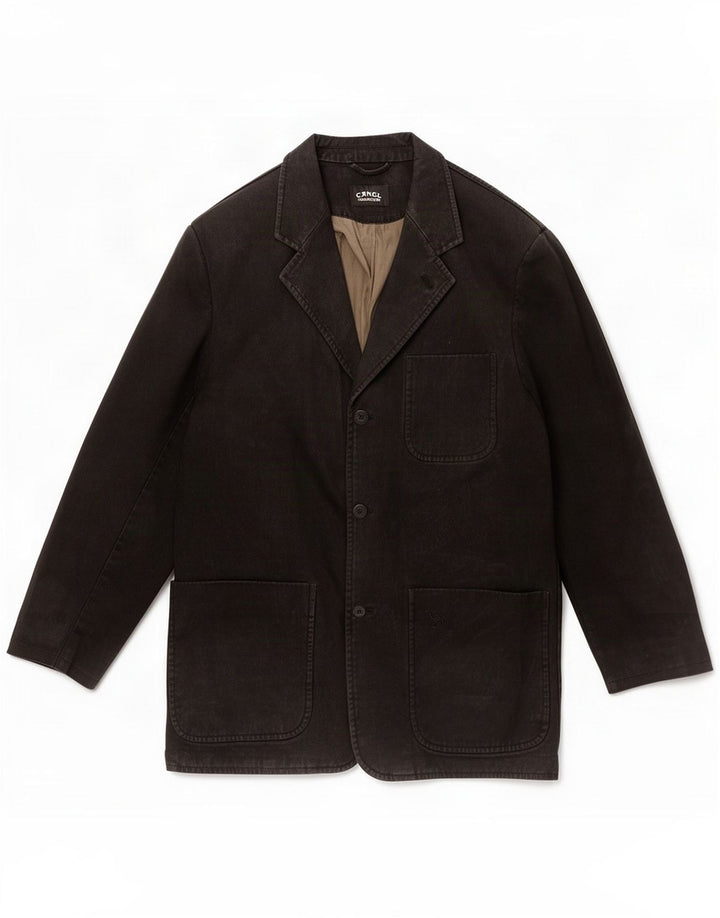 Camel Active Veste blazer 3 boutons pour homme IT 48 Coton noir moyen