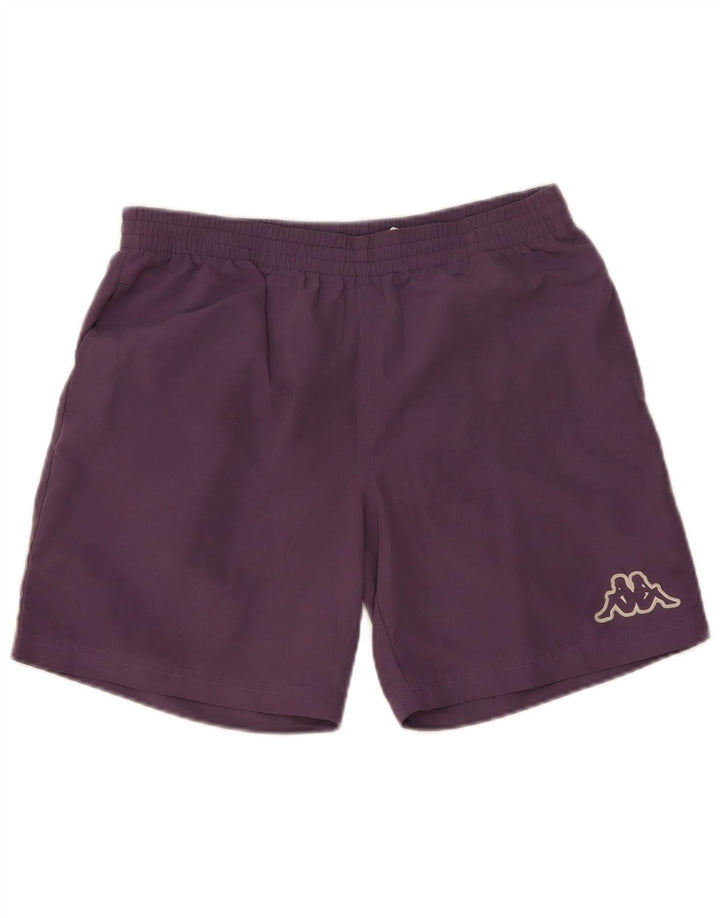 Kappa Short de Sport Homme Violet Moyen Polyester