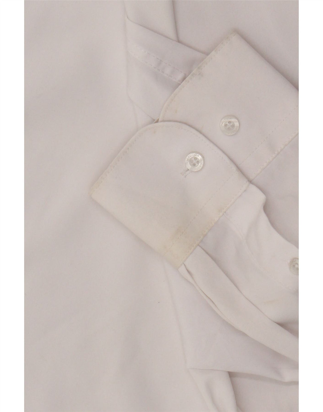 Nautica Chemise slim fit pour homme Taille 17 1/2 XL Polyester blanc