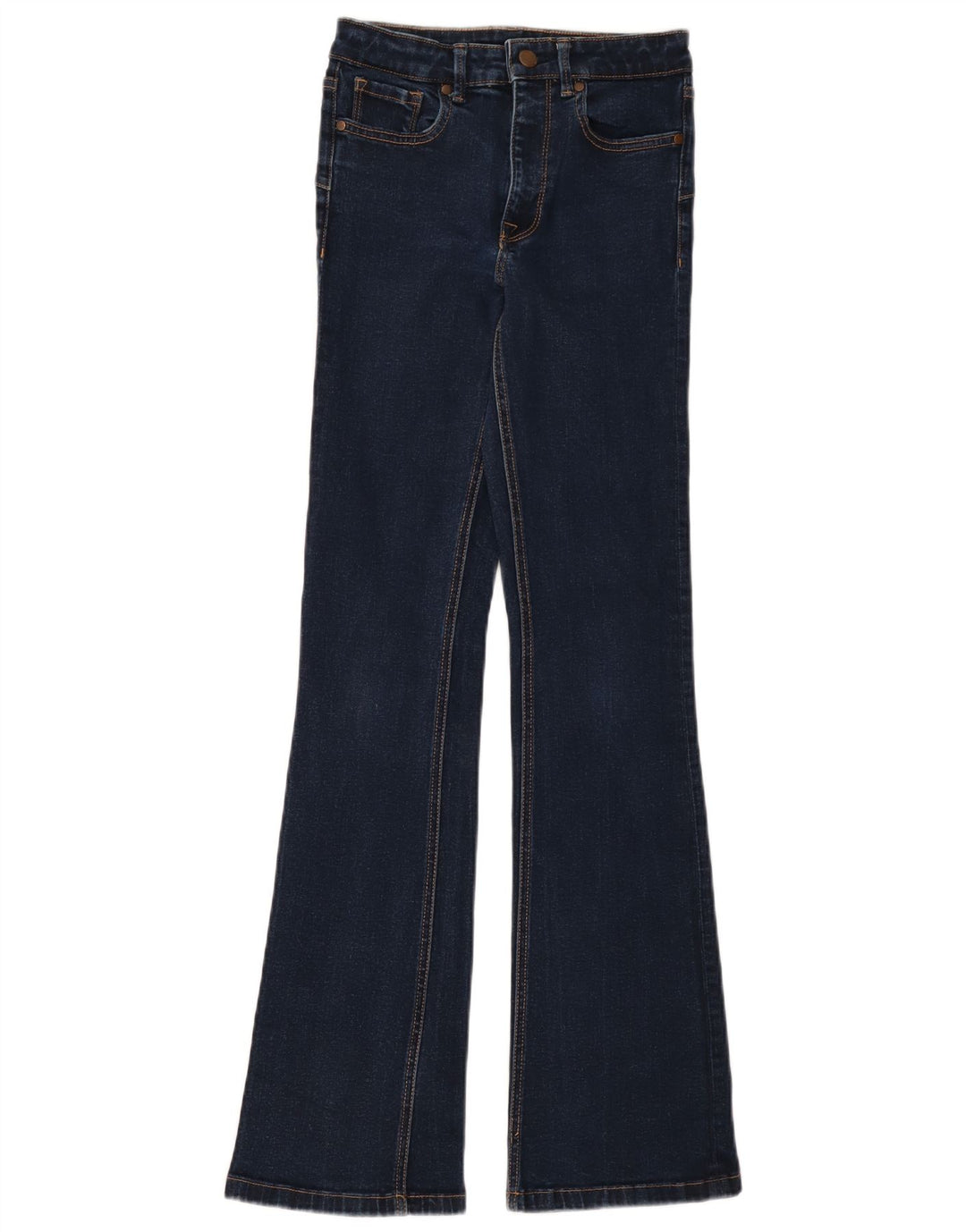 Zara Jean évasé pour femme EU 34 2XS W24 L32 Bleu marine