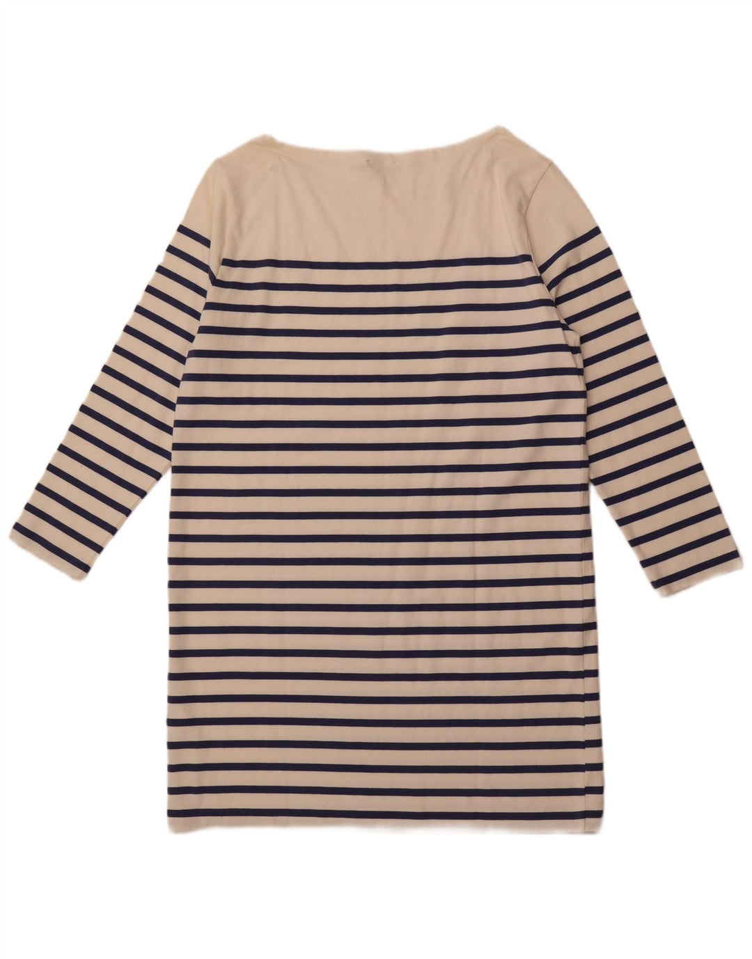 POLO RALPH LAUREN Robe T-Shirt à Manches Longues pour Femme UK 18 XL Rayé Blanc